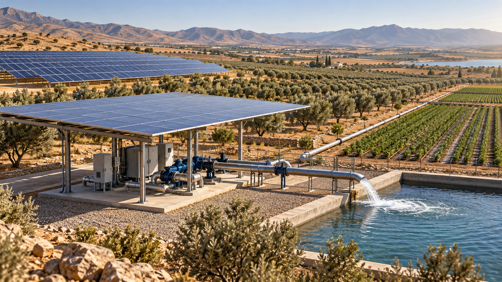 Concept visualization for Solar Energy for Agricultural Operations